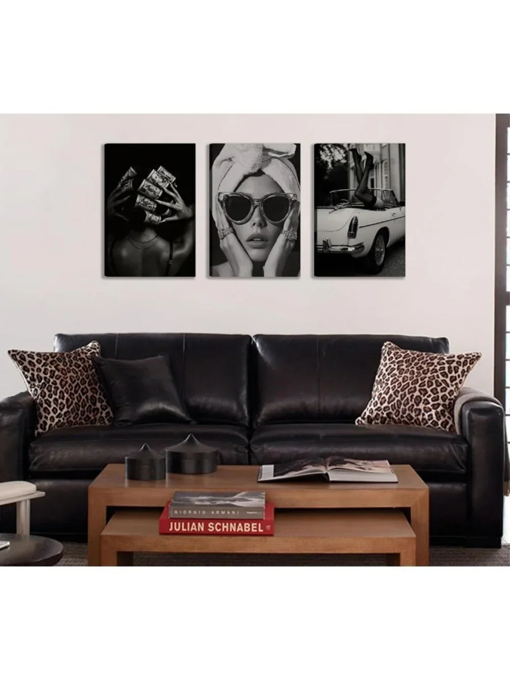 Stylish Black & White Canvas Wall Art | Modern Luxury Posters for Home Decor
